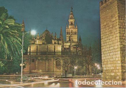 Postkarten: Postal E02352: Catedral y Giralda de noche, Sevilla - Varios