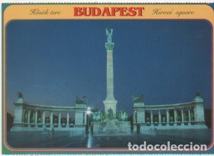 Postais: Postal E02052: Hero's square, Budapest, Hungria - Huber P&aacute;l