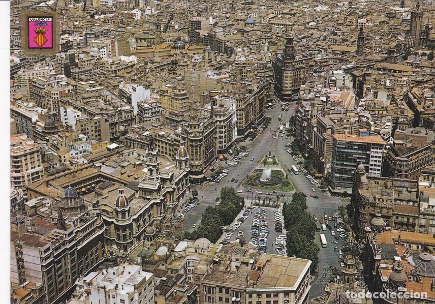 Postkarten: POSTAL B8002: VALENCIA: PLAZA DEL CAUDILLO - Varios