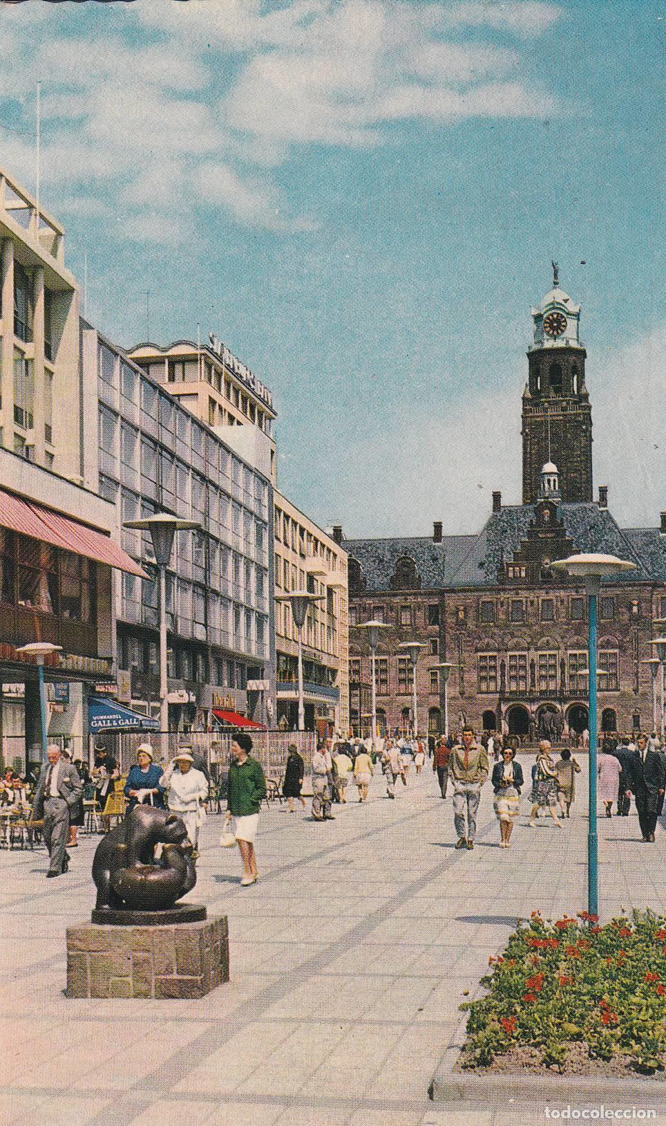 Cartoline: POSTAL B8034: ROTTERDAM: STADHUISPLEIN - Varios