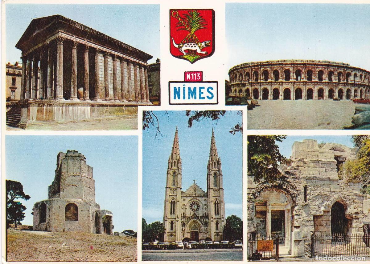 Postkarten: POSTAL B8058: NIMES: LA MAISON CARRE - Varios
