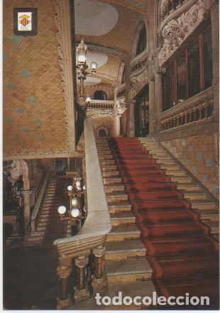 Postales: Postal E01643: Escalinata principal, Palau de la M&uacute;sica,Barcelona - Varios