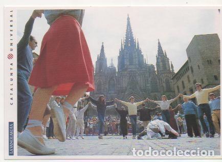 Postkarten: Postal E01706: Sardanas, delante de la Catedral, Barcelona - Jos&eacute; M&ordf; Alguersuari