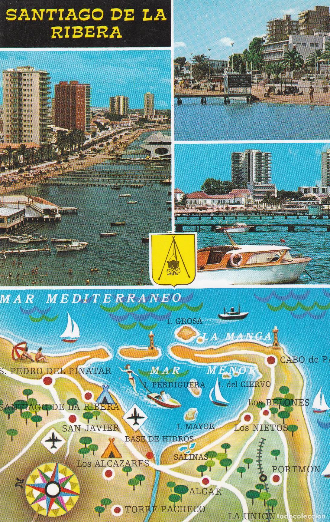 Postais: POSTAL B8198: MURCIA: SANTIAGO DE LA RIBERA - Varios