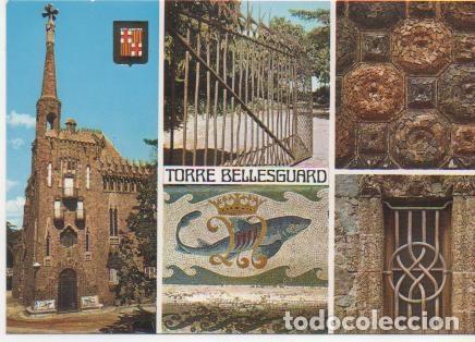 Cartoline: Postal E01590: Im&aacute;genes Torre Bellesguard, Barcelona - Varios