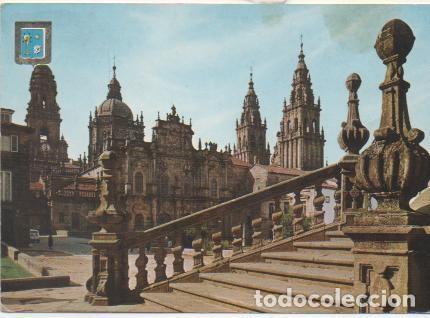 Postales: Postal E01949: Catedral.Fachada de la Azabacheria, Santiago de Compostela - Varios