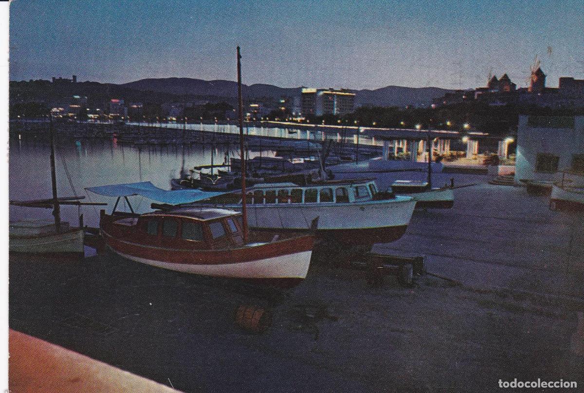 Postales: POSTAL B8490: PALMA DE MALLORCA: VISTA NOCTURNA - Varios