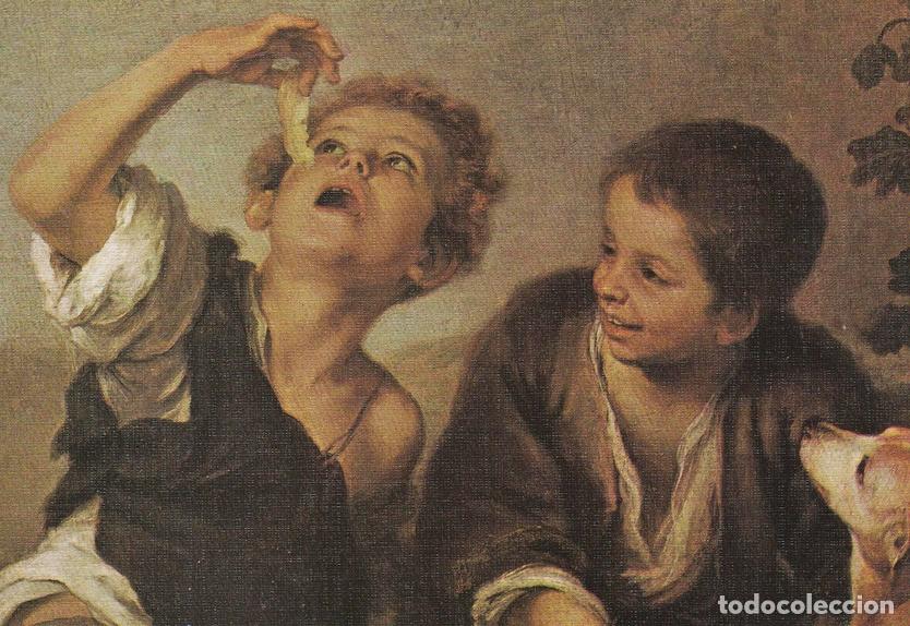 Postcards: POSTAL B8523: OLEO: MURILLO. NI&Ntilde;OS MOJANDO PAN - Varios