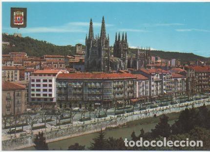 Cartes Postales: Postal E01249: Catedral y Paseo, Burgos - Varios