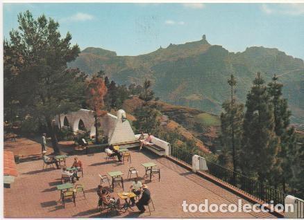 Postkarten: Postal E01410: El Roque Nublo desde el Parador, Tejeda, Gran Canaria - Varios