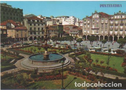 Postkarten: Postal E01332: Plaza de Orense, Pontevedra - Varios