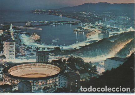 Postcards: Postal E03992: Vista Nocturna de M&aacute;laga - Varios