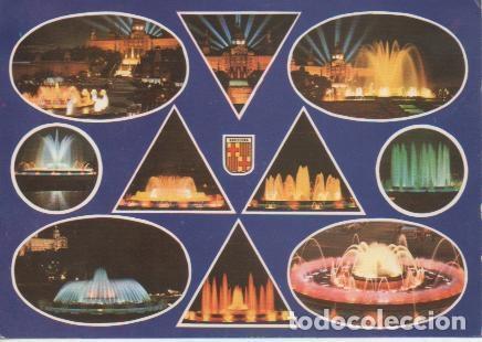 Postcards: Postal E04112: Vistas de Las Fuentes de Monjuich, Barcelona - Varios