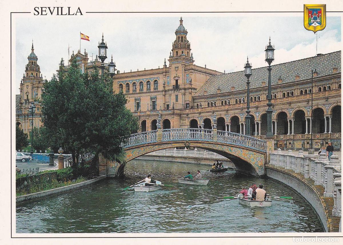 Cartoline: POSTAL B8964: SEVILLA: PLAZA DE ESPA&Ntilde;A CANAL - Varios