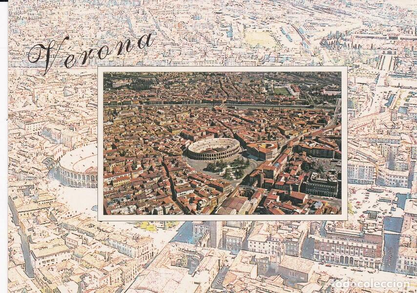 Cartoline: POSTAL B9161: VERONA: VISTA AEREA - Varios