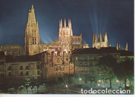 Postales: Postal E04755: Nocturno de la Catedral y Arco de Santa Mar&iacute;a, Burgos - Varios