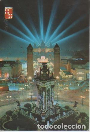 Postales: Postal E04708: Plaza de Espa&ntilde;a, Palacio Nacional, Barcelona - Varios