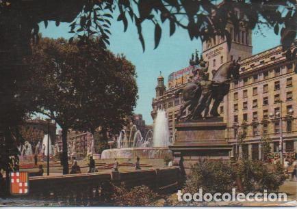 Cartoline: Postal E04352: Detalle Plaza Catalu&ntilde;a, Barcelona - Varios