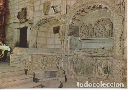 Cartoline: Postal E04249: Tumba de Do&ntilde;a Sancha, esposa de Fern&aacute;n Gonz&aacute;lez. S III, Colegiata de Covarrubias, Bur