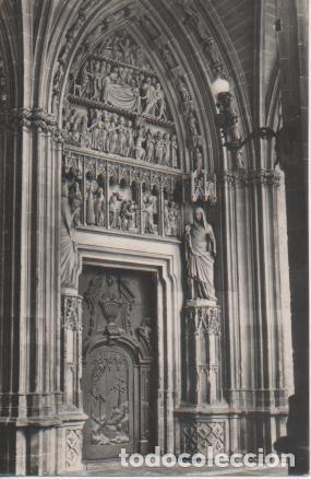 Postkarten: Postal E04439:Postal B/N Catedral Puerta de la Preciosa, Pamplona - Varios