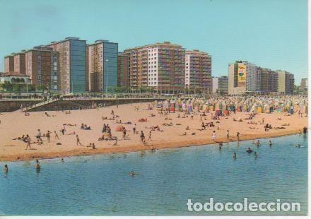 Postais: Postal E04377: Playa de San Lorenzo, Gij&oacute;n - Varios