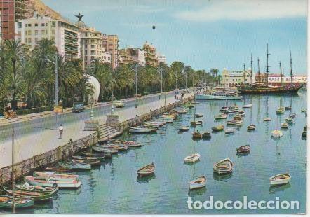 Postais: Postal E04394: Puerto y Explanada de Espa&ntilde;a, Alicante - Varios