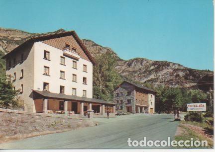 Cartes Postales: Postal E04381: Hotel Ara. Ayuntamiento y carretera Francia. Canfranc, Huesca - Varios