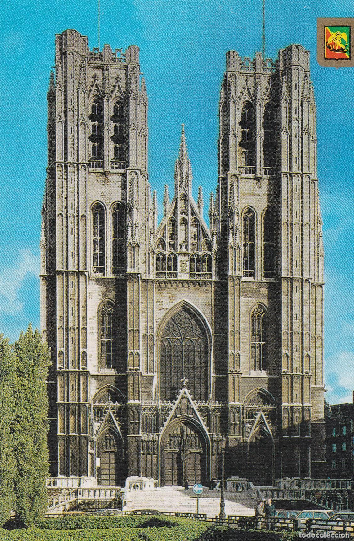 Postkarten: POSTAL B9607: BRUSELAS: COLEGIO ST MICHEL GOEDELE - Varios