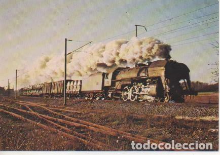 Postcards: Postal E02898: 141 R en t&ecirc;te d'un train du RO pour Reims sur la ligne du R&eacute;seau Est a Trilport, peu