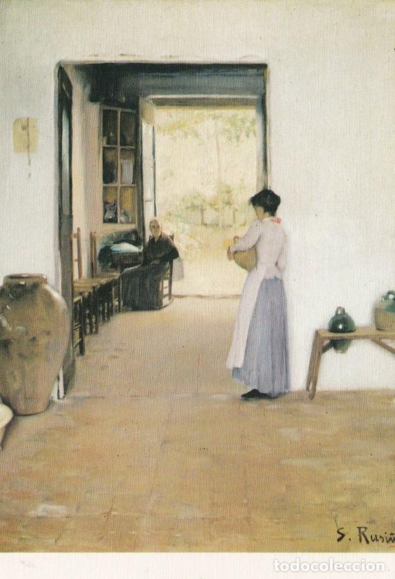 Postales: POSTAL B9626: SANTIAGO RUSI&Ntilde;OL. MUJER Y ANCIANO - Varios