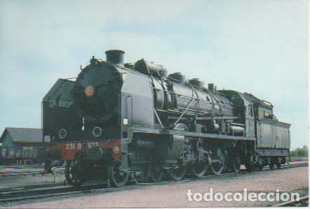 Postkarten: Postal E03007: Locomotive 231 D673 au d&eacute;p&ocirc;t vapeur de Nantes Blottereau - Ren&eacute; Leroy
