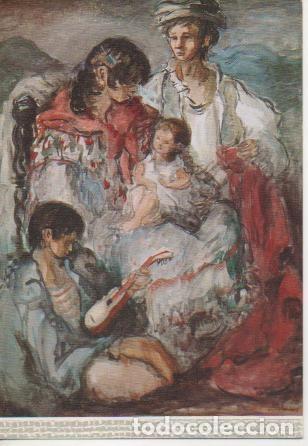 Cartoline: Postal E02613: Figura femenina, Pedro Creixams, Museo de Arte Moderno,Barcelona - Varios