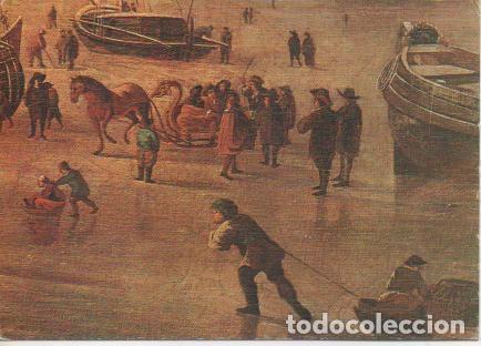 Postales: Postal E02566: Patinadores (Detalle) Dubbels, Museo del Prado - Varios