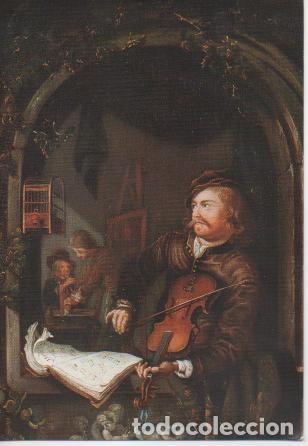 Postais: Postal E02578: M&uacute;sico, Gerriit Dou, Museo Galdeano, Madrid - Varios