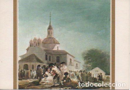 Postales: Postal E02565: La Ermita de San Isidro.El d&iacute;a de la Fiesta, Goya, Museo del Prado - Varios