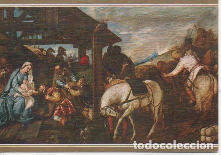Postkarten: Postal E02563: La adoraci&oacute;n de los Magos, Tiziano, Museo del Prado - Varios