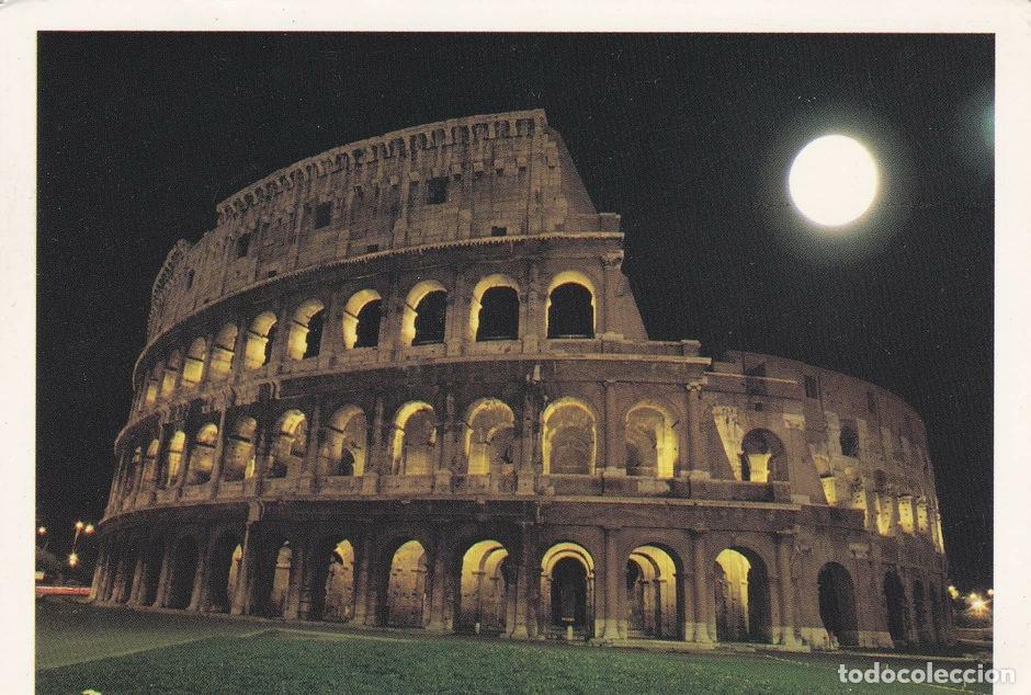 Postcards: POSTAL B9942: ROMA: COLISSEO. VISTA NOCTURNA - Varios