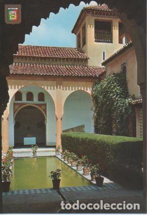 Postkarten: Postal E03373: Alacazaba. Estanque del Palacio, M&aacute;laga - Varios