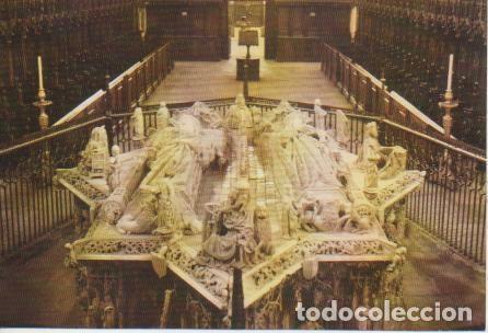 Postcards: Postal E03595: Sepulcro de los &ccedil;reyes D-Juan II e Isabel de <portugal-Cartuja de Miraflores, Burgos