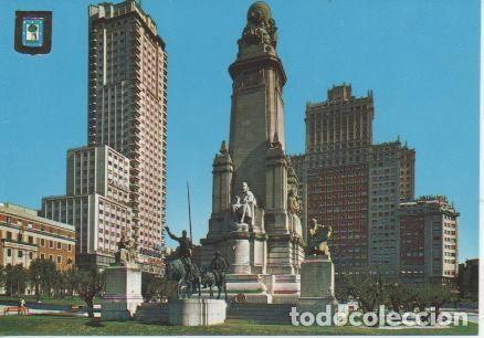 Postkarten: Postal E03650: Plaza de Espa&ntilde;a. Monumento a Cervantes, Madrid - Varios