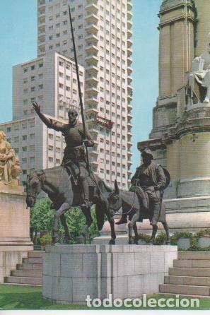 Postcards: Postal E03555: Plaza de Espa&ntilde;a, Monumento a Cervantes, Madrid - Varios