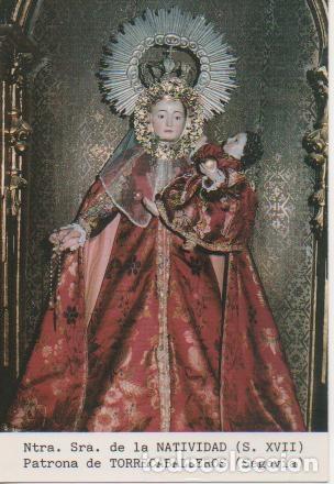 Postales: Postal E03340: Ntra. Sra. De la Natividad (S. XVII) Patrona de Torrecaballeros, Segovia - FR.J.A.Llo