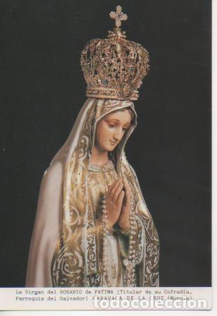 Postales: Postal E03314: La Virgen del Rosario de Fatima (Titular de su Cofrad&iacute;a, Parroquia de&ntilde; Salvador) Cara
