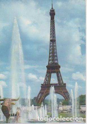 Postkarten: Postal E05338: La Tour Effiel et les bassins du Palais de Chaillot, Paris - Varios