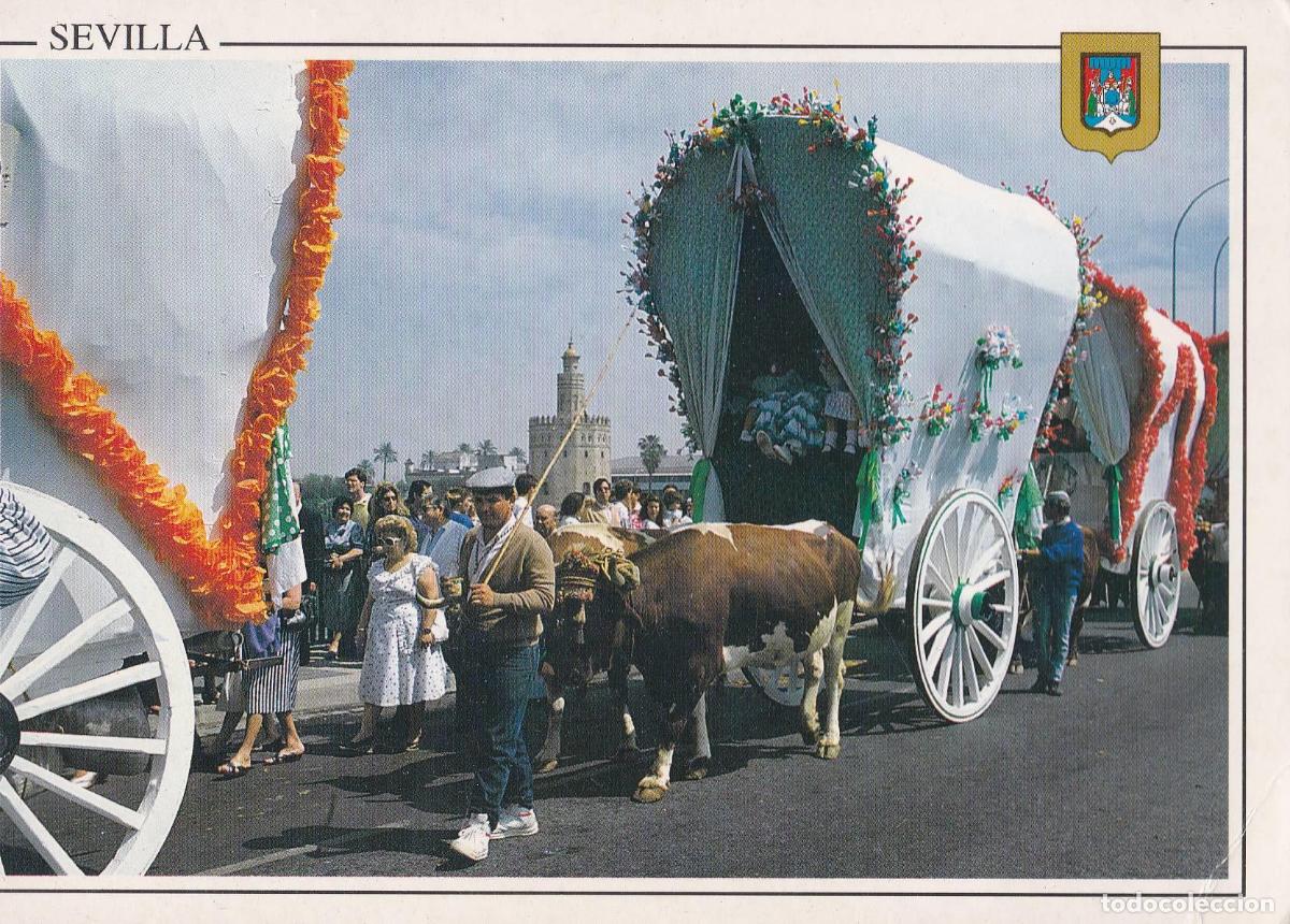Postkarten: POSTAL B10717: SEVILLA: CAMINO DEL ROCIO - Varios