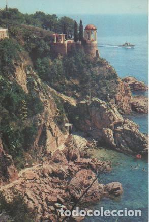 Postkarten: Postal E04955: Playa y templete del Jard&iacute;n Botanico, Blanes - Varios