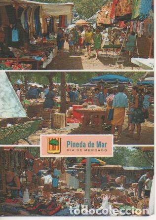 Postkarten: Postal E04993: D&iacute;a de Mercado. Pineda de Mar, Ciosta Dorada - Varios