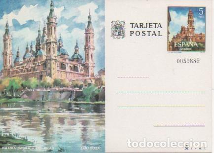 Postcards: Postal E04850: Tarjeta Postal Acuarela Iglesia Basilica del Pilar, Zaragoza - Varios