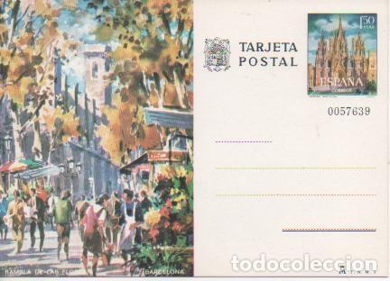 Postales: Postal E04849: Tarjeta Postal Acuarela Rambla de las Flores, Barcelona - Varios