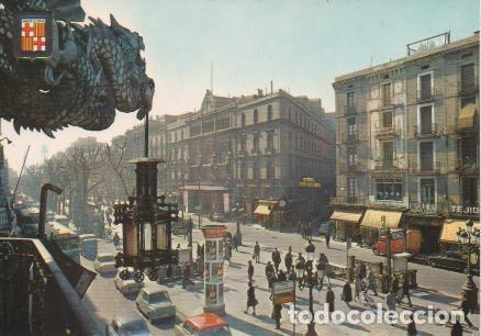 Postales: Postal E05188: Rambla. Fachada principal del Gran Teatro del Liceo, Barcelona - Varios